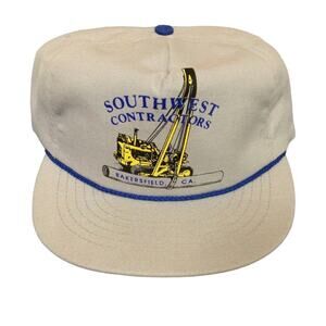 Vintage Southwest Contractors Bakersfield California Snapback Hat Cap ~896A